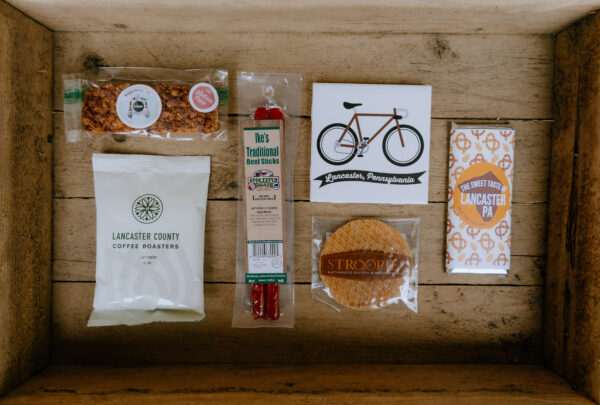 Gift box highlighting lancaster county products
