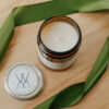 Balsam + Evergreen scented candle. Made locally by Welsh Mountain Candle Company in Lancaster County, PA.