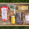 The New Pretzel Edition Gift Box with handmade pretzels, seasoned pretzels, pretzel bar, horseradish mustard, and chocolate covered pretzels from Lancaster County