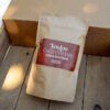 Bag of Koulou Coffee Twists labeled Coffee’s Best Friend, small batch shortbread cookies made in Lancaster.